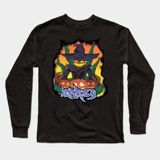 fnf zardy from zardy's maze graffiti with text Long Sleeve T-Shirt